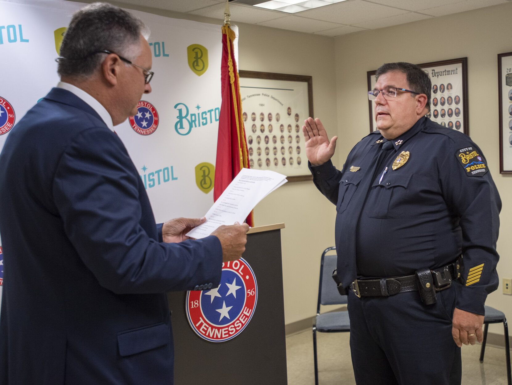 Bristol Tennessee Police Chief Matt Austin